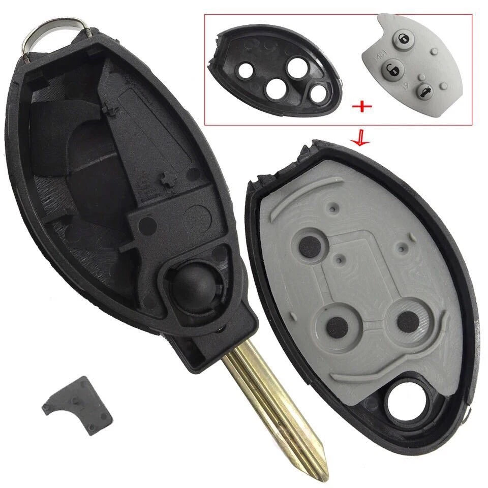 Guscio Cover Chiave Compatibile Con Citroen Xsara Berlingo Picasso - Scocca Ricambio 3 Tasti Alta Qualità