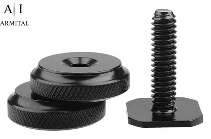 2x Adattatori Universali Hot Shoe a Vite 1/4 Pollici per Fotocamere DSLR e Rig