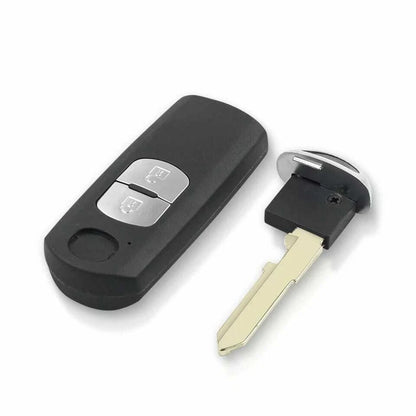 Guscio Scocca Chiave Telecomando Compatibile Per Mazda CX-3 CX-5 MX-5 Con Lama Vergine 2 Tasti Ricambio Qualità Premium