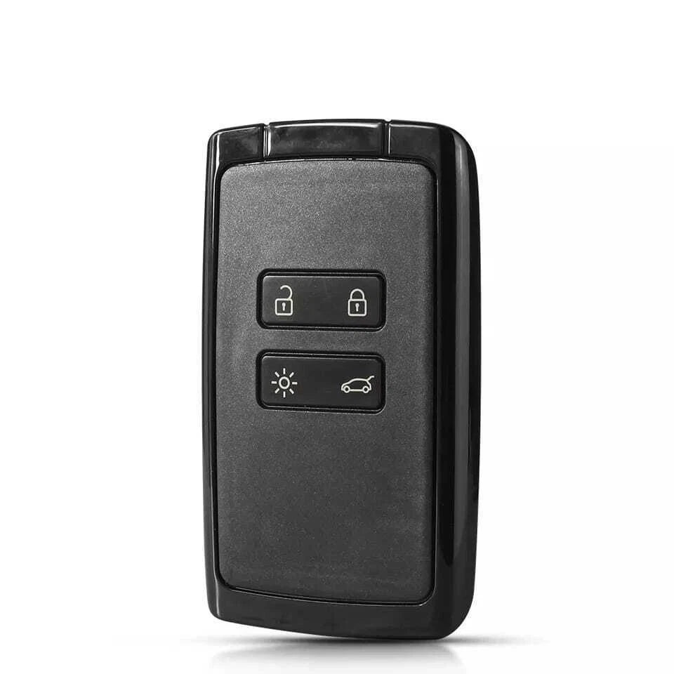 Guscio Chiave Renault 4 Tasti Cover Telecomando Protettiva In Plastica Nera Con Lama Inclusa
