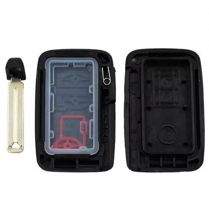Guscio Chiave Telecomando Keyless 2 Tasti Compatibile Toyota Auris Prius Land Cruiser Con Elettronica E Lama Vergine