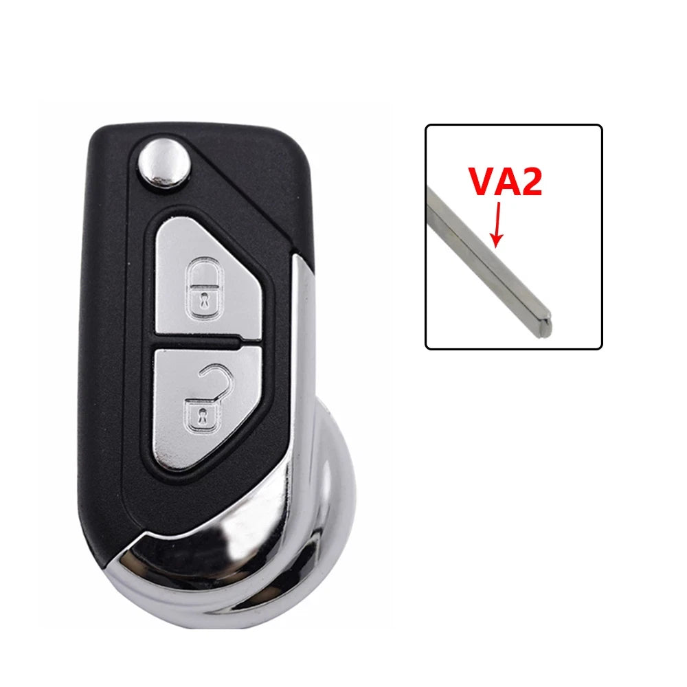 Guscio Telecomando Compatibile Citroen C1 C2 C3 DS3 Berlingo Scocca 2 Tasti con Lama Vergine