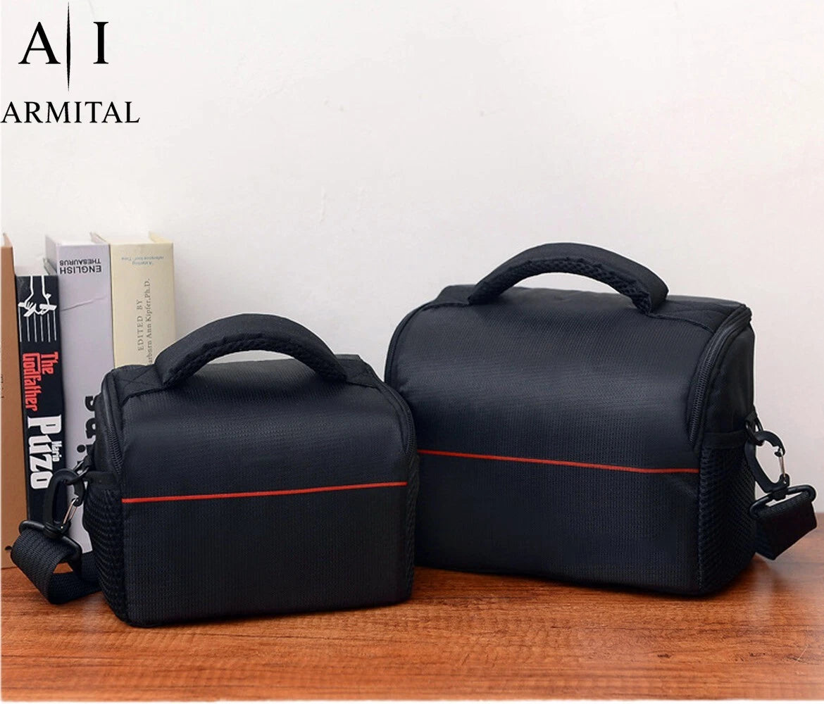 Borsa Tracolla Impermeabile per Fotocamera Reflex DSLR Mirrorless Canon Nikon