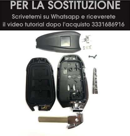 Guscio Chiave Telecomando Compatibile Per Peugeot 208 308 3008 Sostituzione Custodia 3 Tasti Alta Qualità