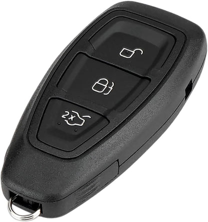 Guscio Telecomando Chiave 3 Tasti Compatibile Con Ford Fiesta Focus B-Max C-Max Kuga Galaxy - Scocca Ricambio Con Lama A Scatto