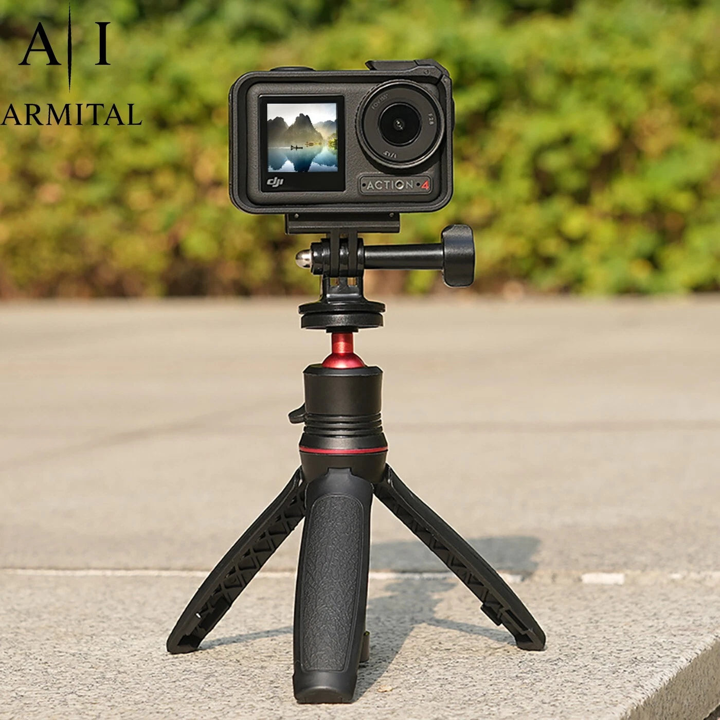 Adattatore Magnetico Sgancio Rapido Professionale per DJI Osmo Action 5 Pro 4 3 2 Supporto Pieghevole con Doppio Fissaggio Antiscivolo