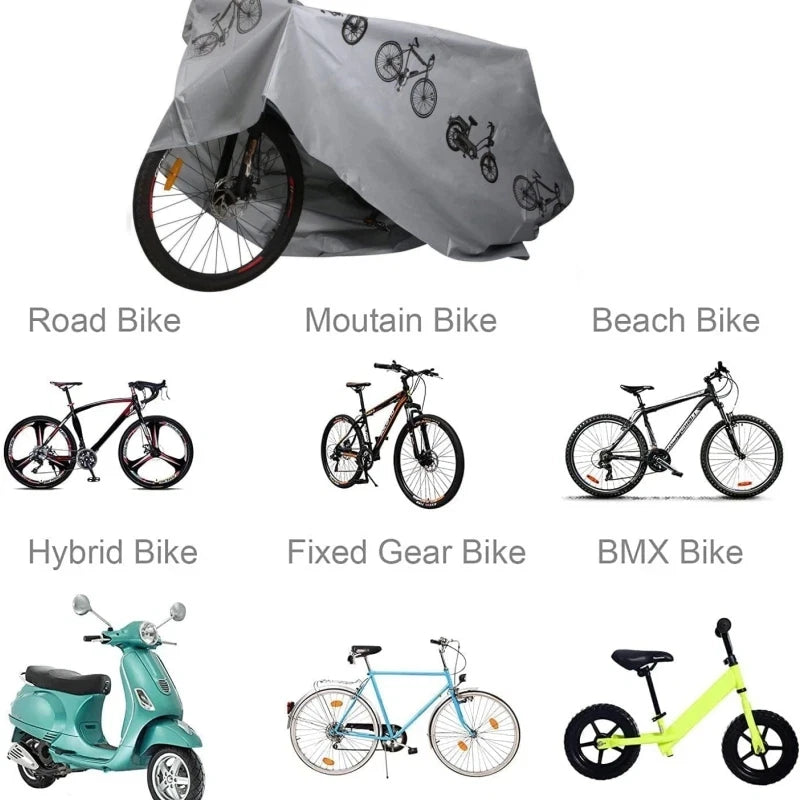 Copertura Impermeabile Bici e Moto Telo Protettivo Anti-UV Poliestere 200x100cm