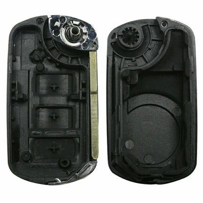 Guscio Cover Chiave Compatibile Per Land Rover Discovery 3 E Range Rover Sport - Ricambio Telecomando 3 Tasti Con Lama Vergine Alta Qualità
