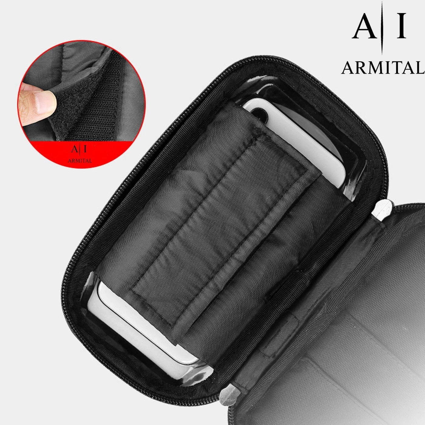 Supporto Smartphone Impermeabile Per Bici E Moto Rotazione 360 Gradi Con Visiera Parasole E Touch Screen Sensibile