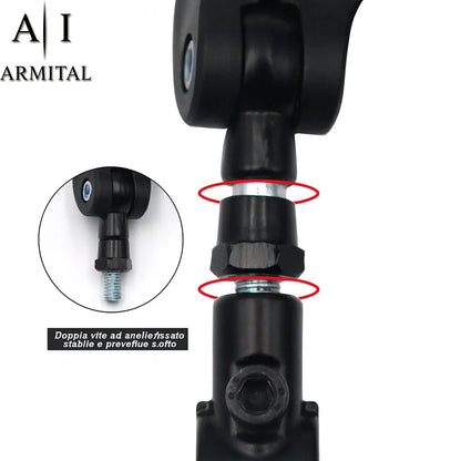 Coppia Specchietti Retrovisori Universali per Bici e Monopattino Elettrico - Lente Convessa HD Regolabile 360 Gradi in ABS Alta Resistenza