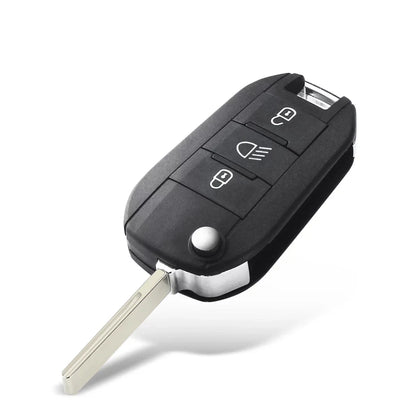 Guscio Chiave Compatibile Peugeot 3 Tasti Con Lama Vergine Ricambio Top 252