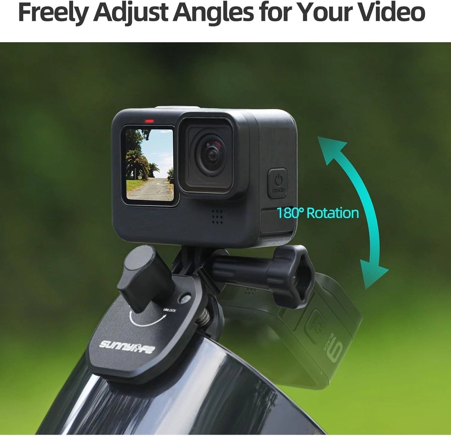 Supporto Universale Parabrezza Moto In Alluminio CNC Per Action Cam E Smartphone Staffa Anti-Vibrazione Professionale