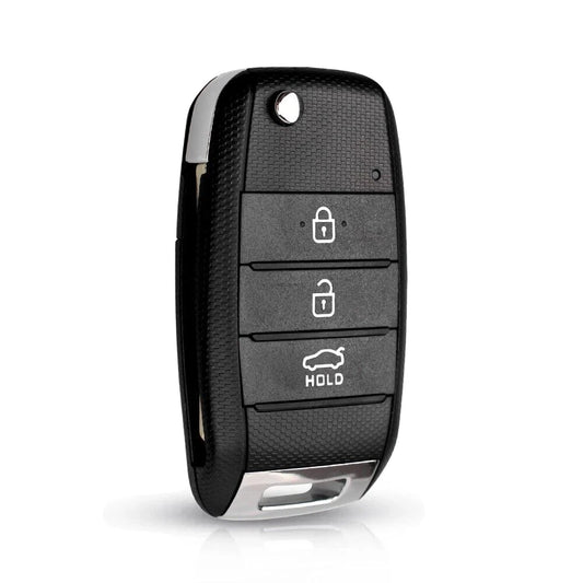 Guscio Chiave Compatibile Per Kia Sportage Rio Picanto Ceed - Scocca Ricambio 3/4 Tasti Con Lama Automobilistica