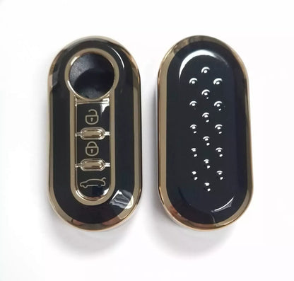 Guscio Protettivo In Silicone TPU Per Telecomando Auto Fiat E Lancia - Cover Protettiva Antigraffio E Antiurto Ad Alta Flessibilità