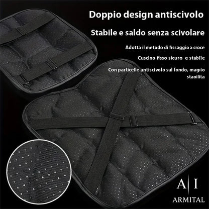 Cuscino Sella Moto 3D Gel Universale Traspirante Ergonomico Antiscivolo