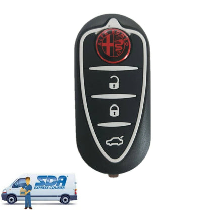 Guscio Chiave Telecomando Compatibile Per Alfa Romeo Giulietta E Mito Con 3 Tasti E Lama A Scatto