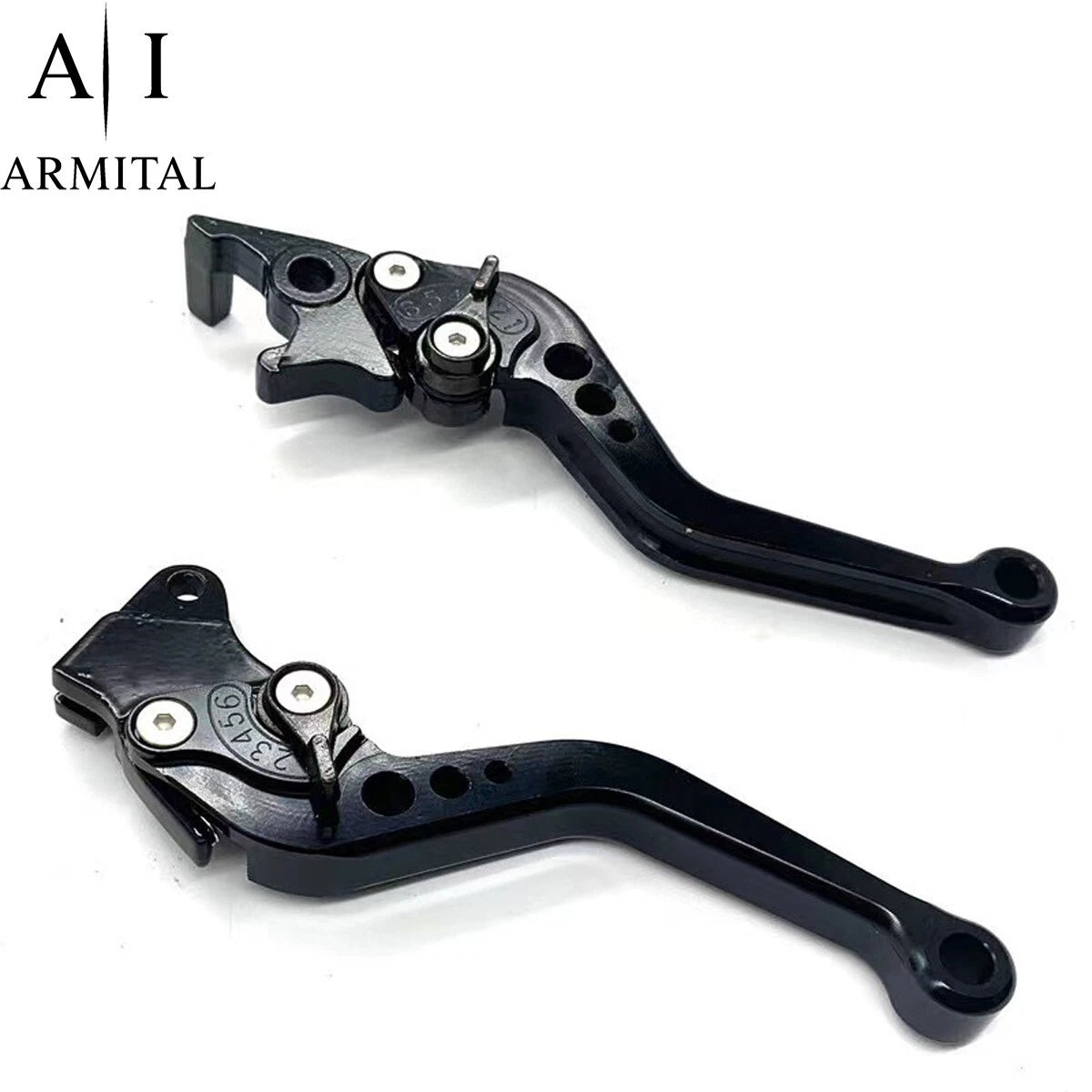 Coppia Leve Freno e Frizione Universali in Alluminio CNC per Moto Manubrio 22mm Compatibili con Yamaha Honda Suzuki