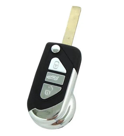 Guscio Chiave Ricambio Compatibile Peugeot 3 Tasti con Vano Batteria e Lama Vergine per Modelli 107 207 307 407