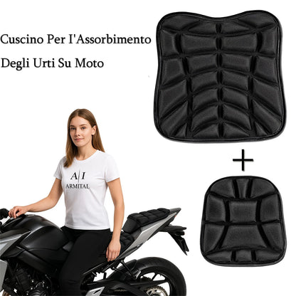 Cuscino Sella Moto 3D Gel Universale Traspirante Ergonomico Antiscivolo