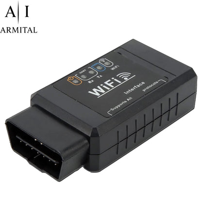 Scanner OBD2 WiFi ELM327 Diagnosi Auto per iOS Android Reset Spia Motore