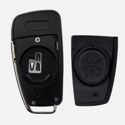 Guscio Cover Chiave Auto Per Audi A1 A3 A4 A5 A6 A8 TT Q5 Q7 Ricambio Telecomando 3 Tasti Con Lama A Scatto