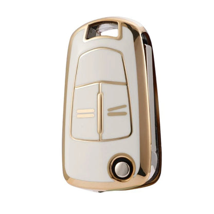 Cover Guscio Protettivo In Tpu Per Telecomando Opel Astra H Corsa D Meriva Zafira 2 Tasti Bianco Lucido