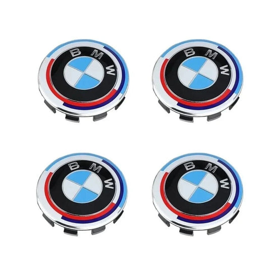 Set 4 Tappi Coprimozzo 68mm Per Cerchi In Lega Compatibili Con Serie 1 2 3 4 5 6 7 X3 X5 X6 Z3 Z4 Accessori Ricambio Auto