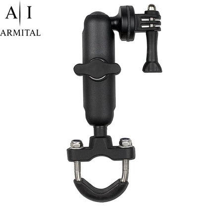 Supporto Manubrio 360 Gradi in Alluminio per Action Cam GoPro e Moto 1/4