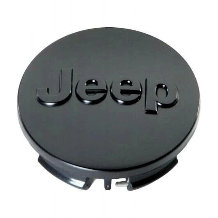 Set 4 Tappi Coprimozzo Neri 63mm Compatibili con Cherokee e Renegade - Finitura Nero Lucido per Cerchi in Lega
