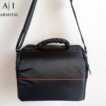 Borsa Tracolla Impermeabile per Fotocamera Reflex DSLR Mirrorless Canon Nikon