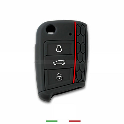 Guscio Protettivo In Silicone Per Chiave Volkswagen E Seat Golf 7 GTI Polo Tiguan Custodia Morbida Antigraffio 3 Tasti