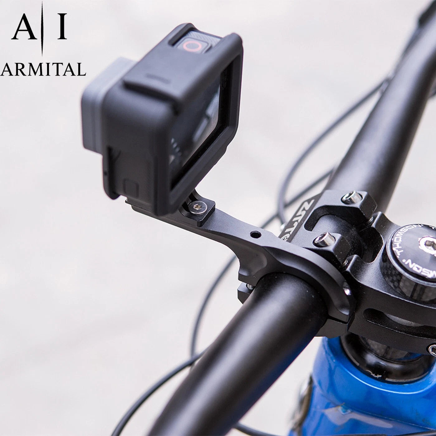 Supporto Manubrio Moto e Bici in Alluminio per Action Cam GoPro Hero 12-9