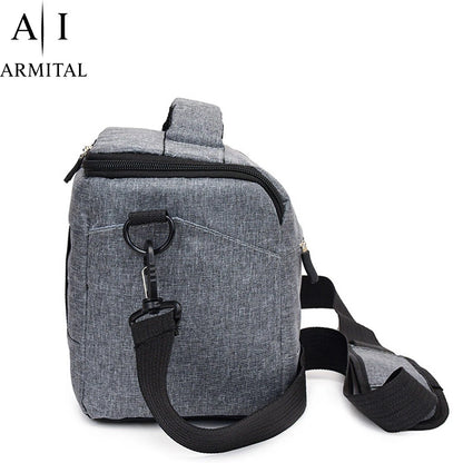 Borsa Tracolla Reflex Canon Nikon Sony Custodia Impermeabile DSLR Antiurto Nera