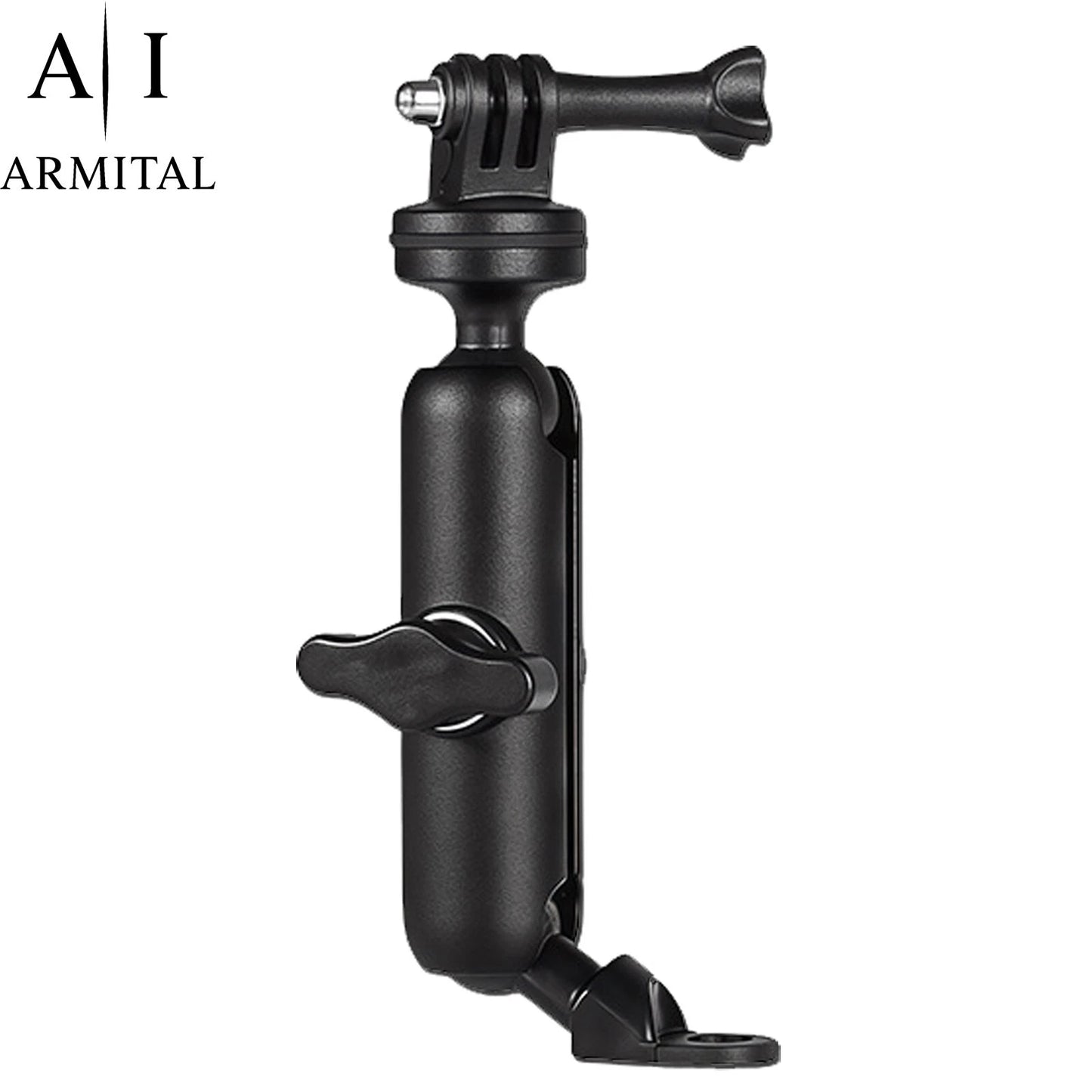 Supporto Moto per GoPro e Action Cam con Rotazione 360 e Attacco 1/4 Pollici