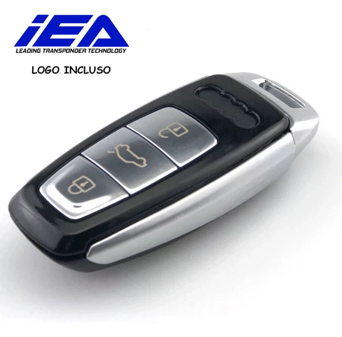 Guscio Chiave Telecomando Compatibile Per Audi A4 A5 A6 A7 A8 Q7 Q8 TT - Scocca Ricambio 3 Tasti Con Lama Vergine