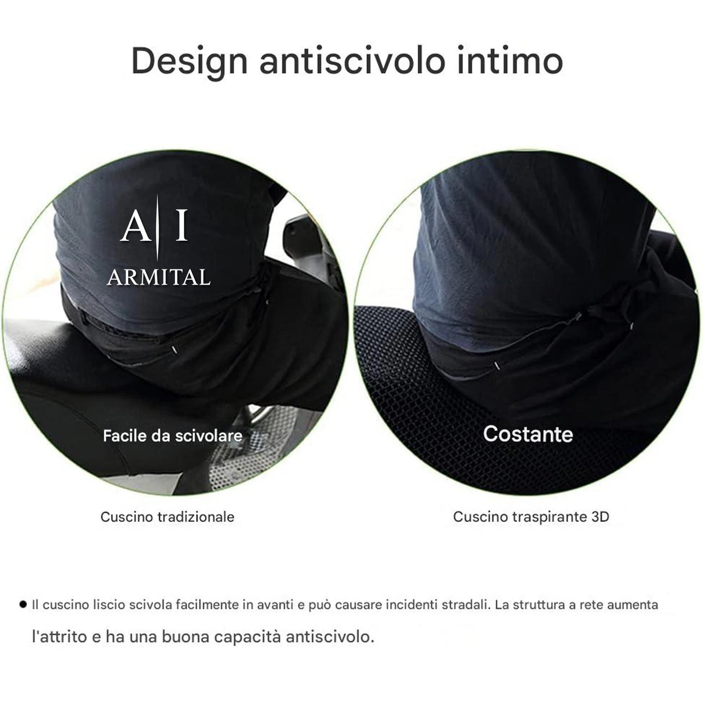 Coprisella Moto Universale 3D Mesh Traspirante Anti-UV e Antiscivolo Scooter
