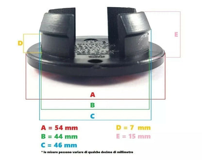 4 Tappi Cerchi Lega 54mm per Mini Cooper One SD Countryman Neri - Nuovo