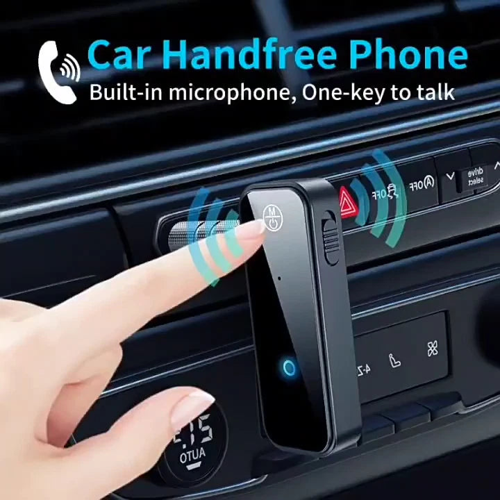 Adattatore Ricevitore Bluetooth 5.0 AUX per Auto Stereo Microfono Integrato HD