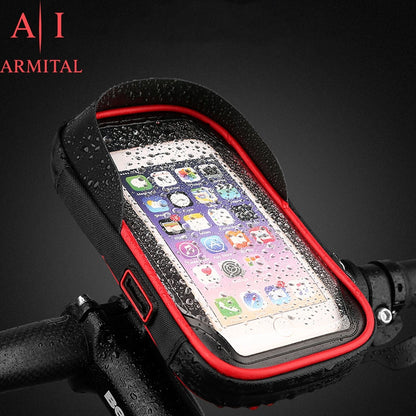 Supporto Smartphone Impermeabile per Bici e Moto Rotazione 360° con Parasole