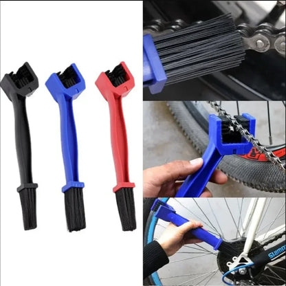 Spazzola Pulizia Catena Moto e Bici in Nylon ABS Professionale Multicolore