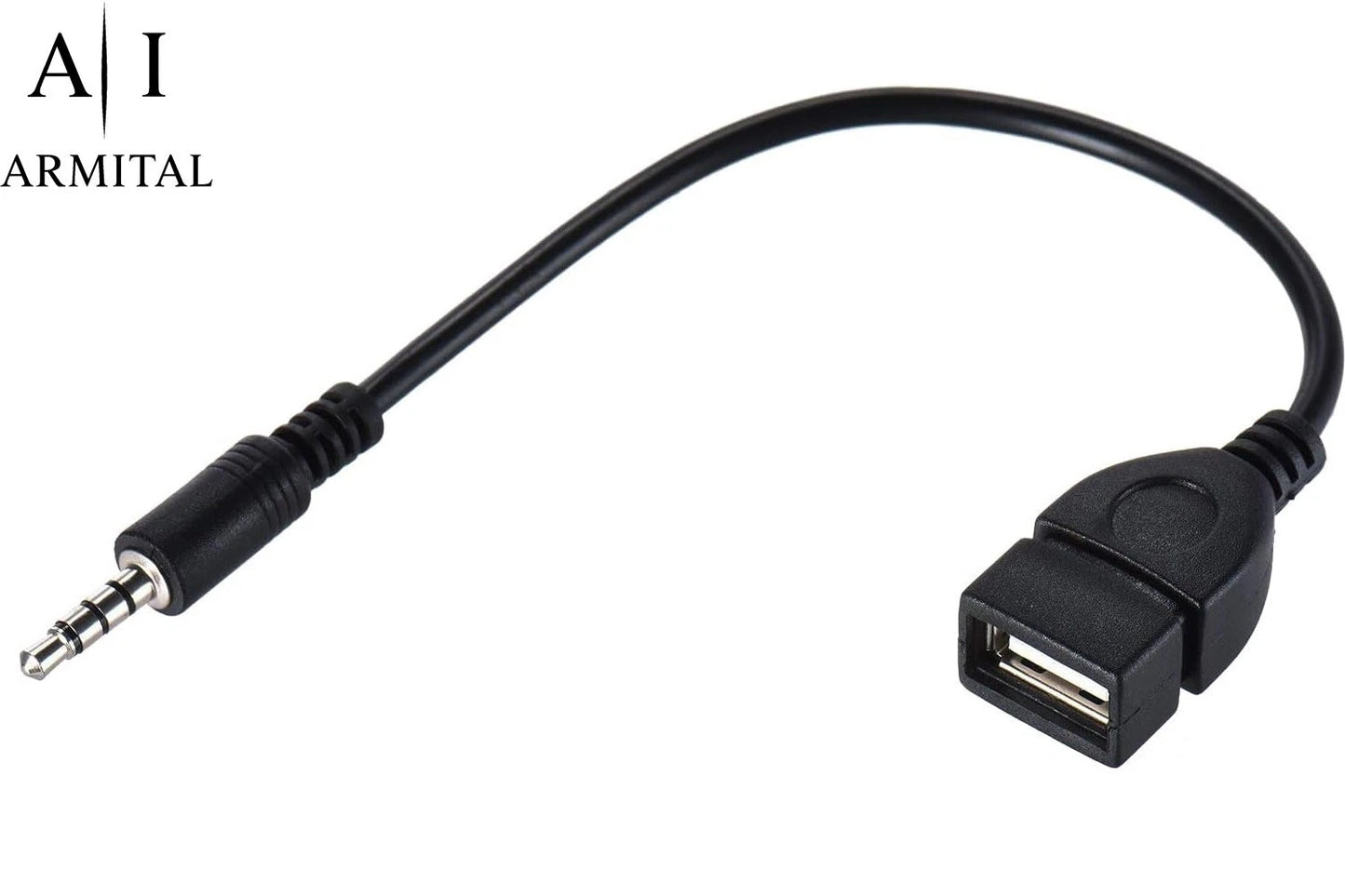 Adattatore Audio AUX Jack 3.5mm Maschio a USB 2.0 Femmina OTG Cavo Convertitore