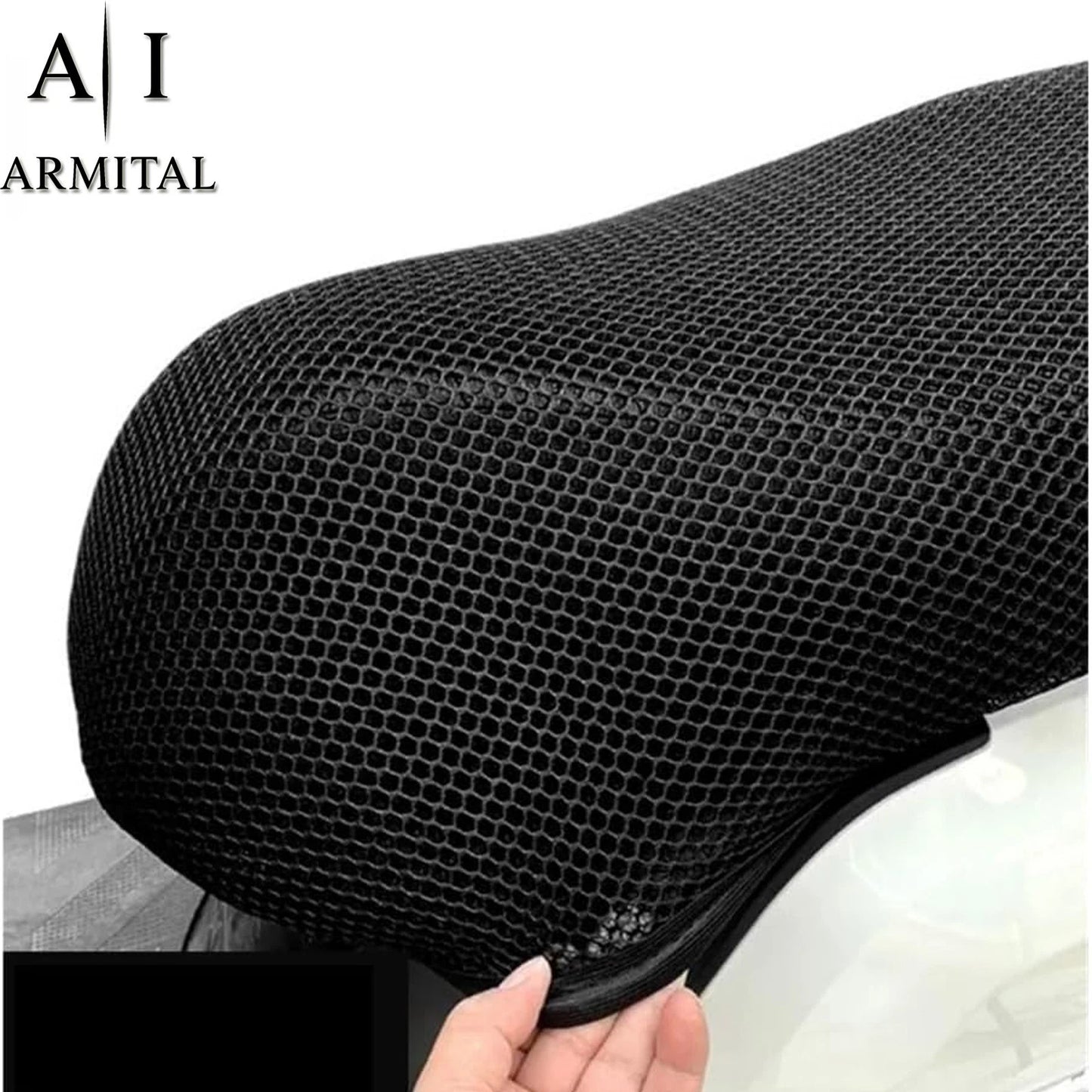 Coprisella Moto Universale 3D Mesh Traspirante Isolamento Termico Anti-UV e Antiscivolo Struttura a Nido d'Ape Ergonomico Taglia M L