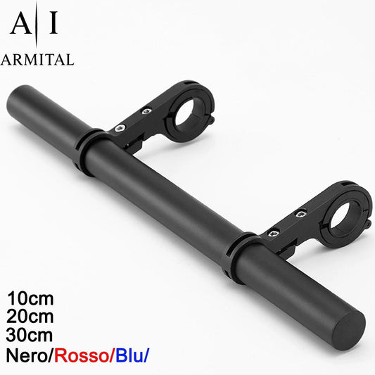Estensione Manubrio Universale in Alluminio CNC per Bici e Moto Doppio Supporto
