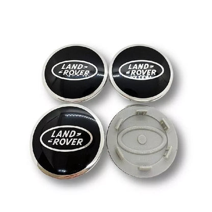 Set 4 Pezzi Tappi Coprimozzo Neri 62mm Compatibili Con Land Rover Evoque Sport Freelander Discovery Accessori Cerchioni Auto
