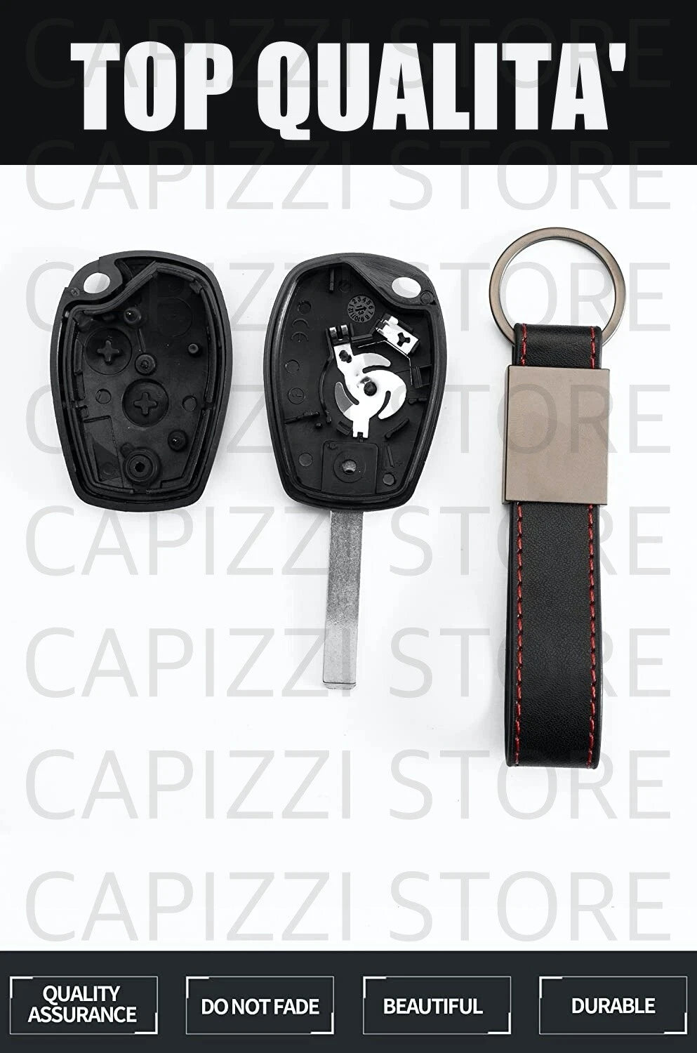 Guscio Chiave Compatibile Con Renault Clio Modus Twingo Kangoo E Dacia Duster Logan Sandero - Custodia Di Ricambio Resistente Alta Qualità