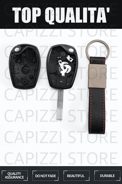 Guscio Chiave Compatibile Con Renault Clio Modus Twingo Kangoo E Dacia Duster Logan Sandero - Custodia Di Ricambio Resistente Alta Qualità