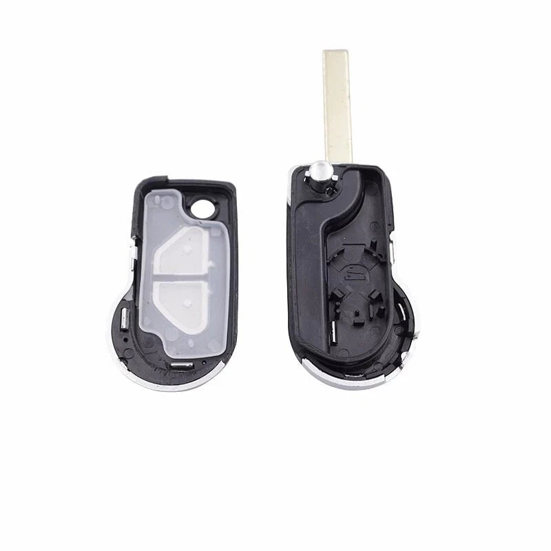 Guscio Telecomando 2 Tasti Compatibile Con Citroen C1 C2 C3 DS3 Berlingo Con Lama Vergine 7,25mm E Alloggiamento Batteria