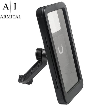 Supporto Smartphone Impermeabile Per Bici E Moto Rotazione 360 Gradi Custodia Rigida Touch Screen Universale Fino A 6.7 Pollici