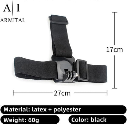 Fascia Testa e Cappello Regolabile per GoPro e Action Cam Supporto Antiscivolo