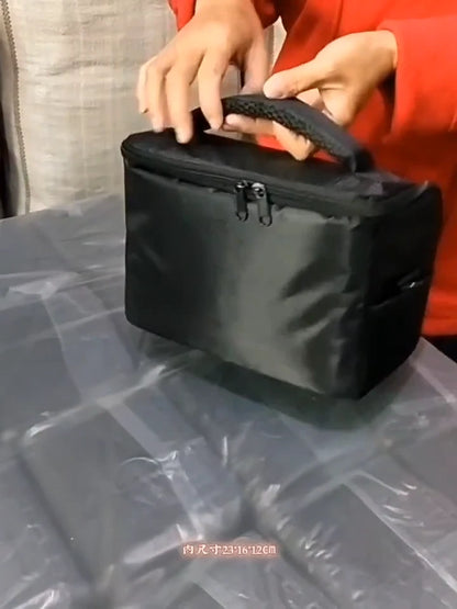 Borsa Tracolla Impermeabile per Fotocamera Reflex DSLR Mirrorless Canon Nikon